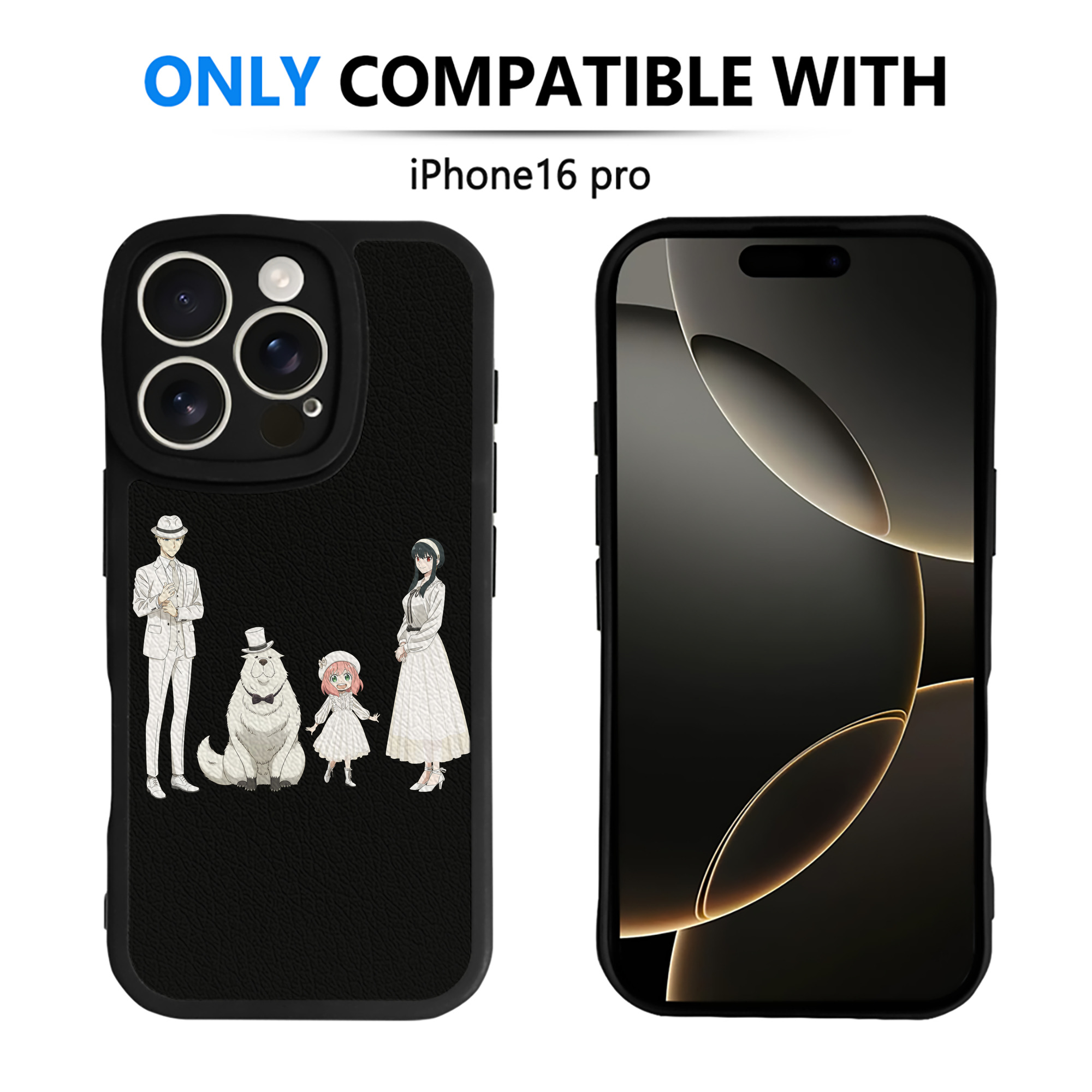 （画像用） SPY×FAMILY间谍家家酒 【iPhone 16シリーズ対応】シリコンスマホケース（レザー調） 材質：シリコン